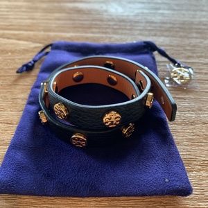 Tory Burch Wrap Leather Bracelet